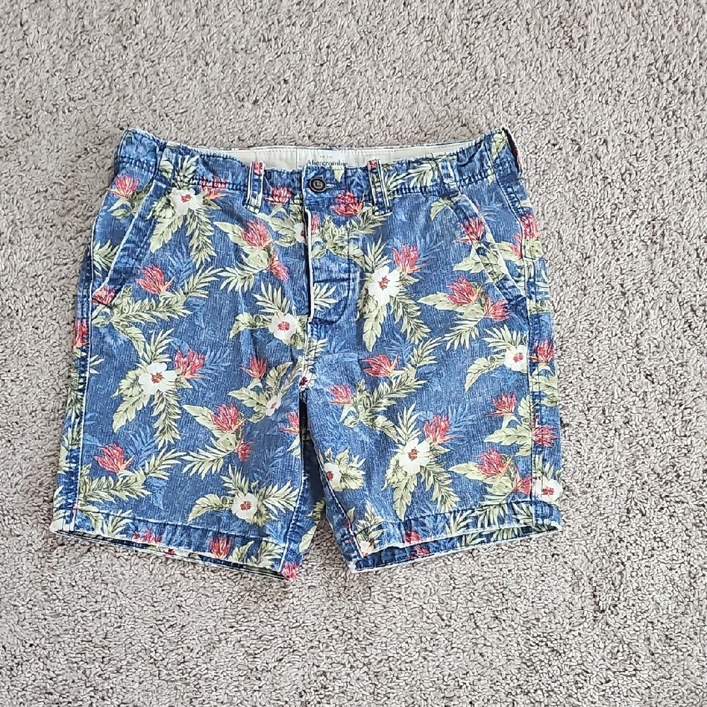 Floral Blue Men's Shorts